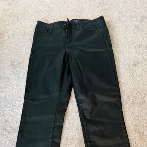 NYDJ Dark Green, slight shiny denim size 8/42